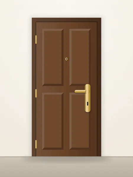 Porte blindée Classique Noyer